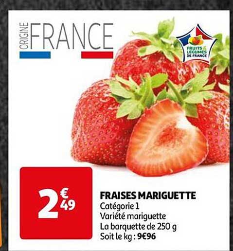 fraises mariguette