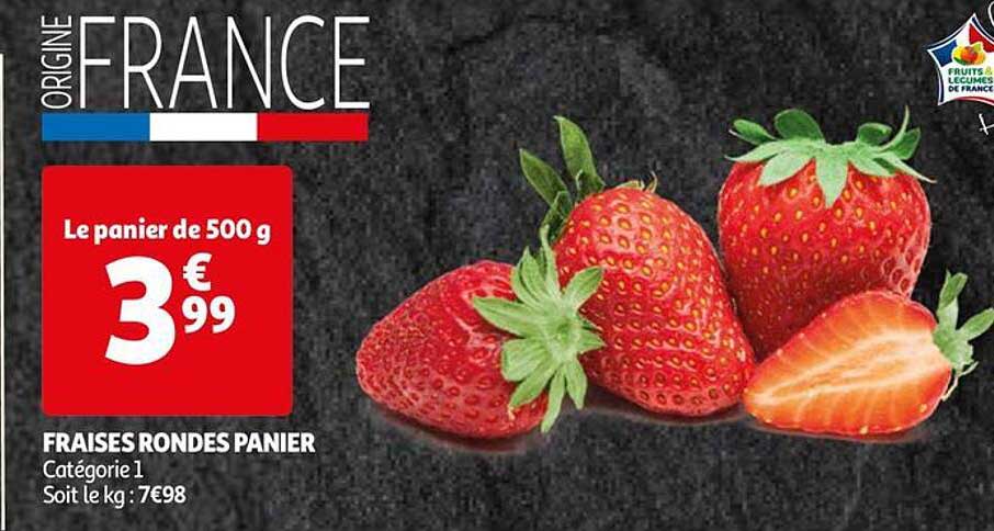 Fraises Rondes Panier