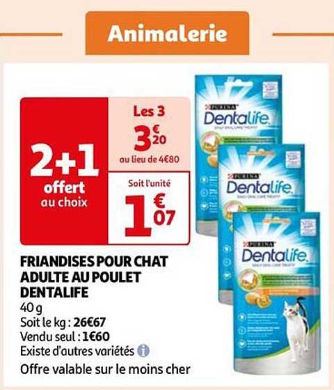 Friandises Pour Chat Adulte Au Poulet Dentalife