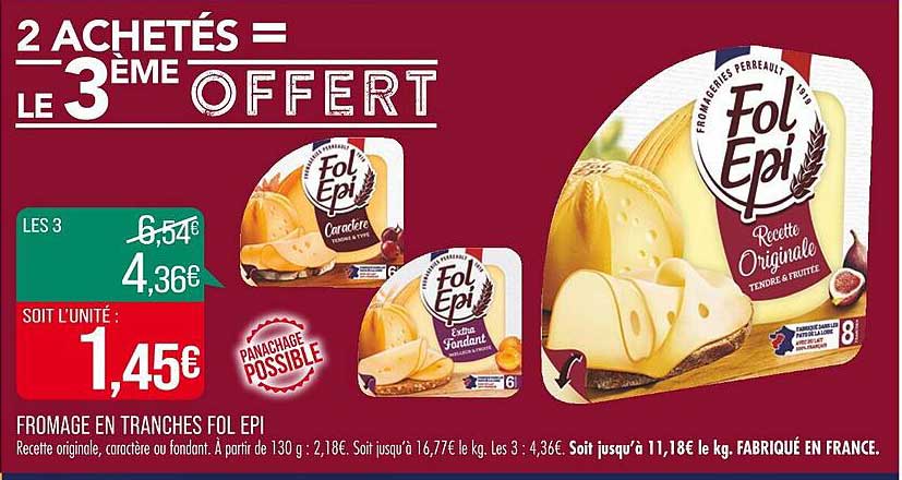 fromage en tranches fol epi