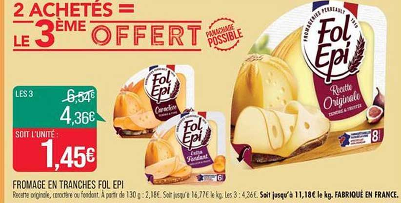 fromage en tranches fol epi