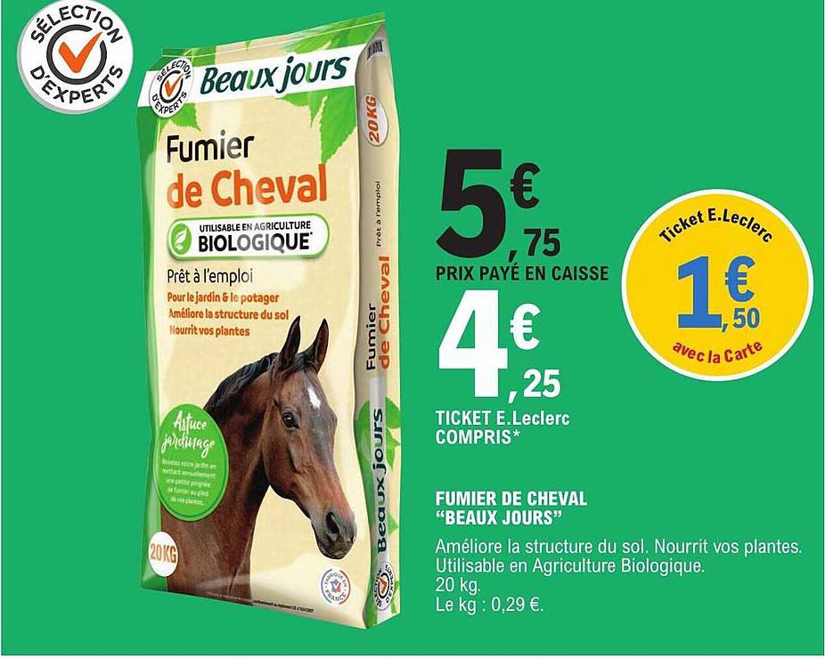 fumier de cheval "beaux jours"