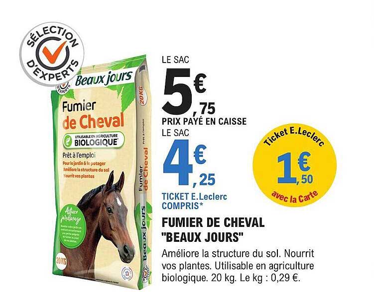 fumier de cheval "beaux jours"