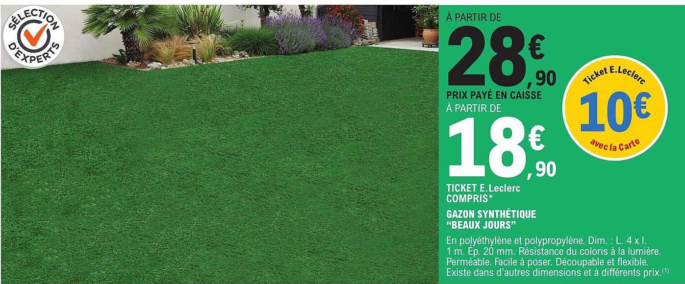 gazon synthétique "beaux jours"