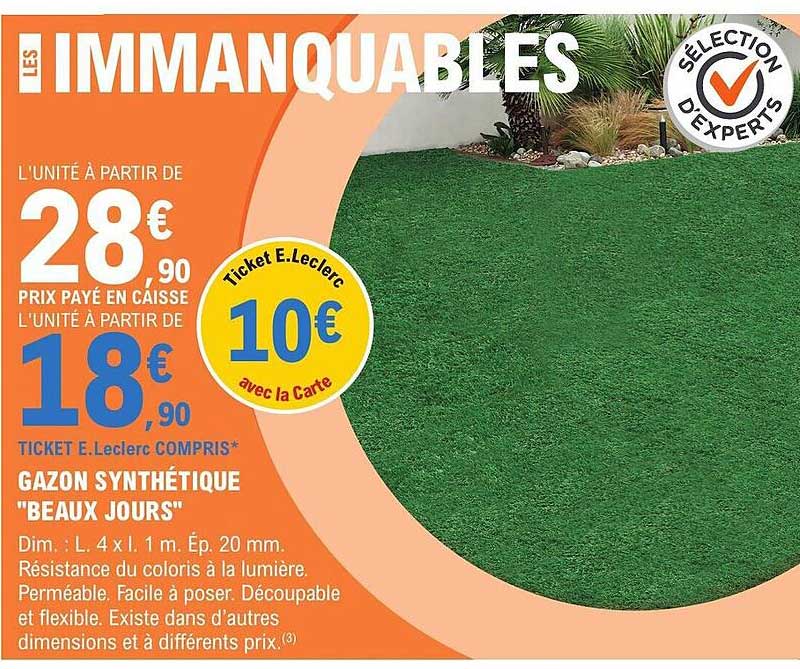 gazon synthétique "beaux jours"