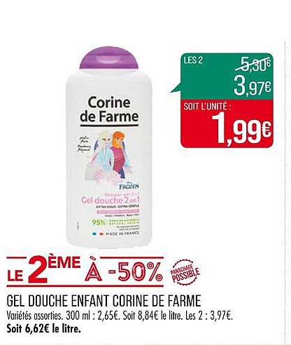 gel douche enfant corine de farme