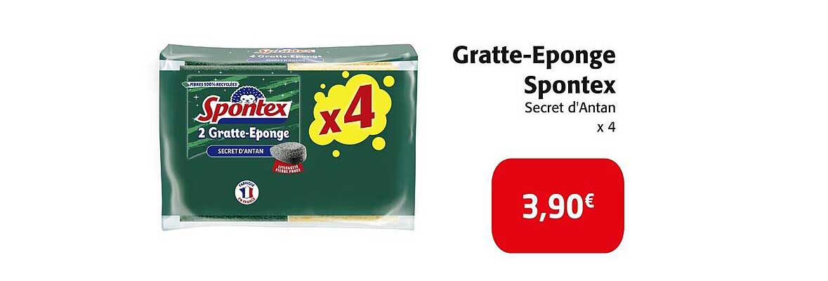 gratte-éponge spontex