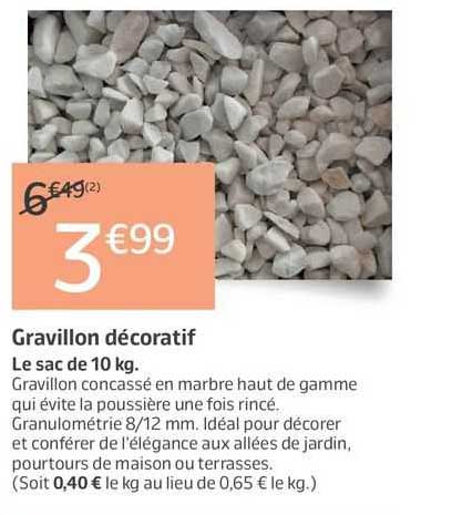 gravillon décoratif