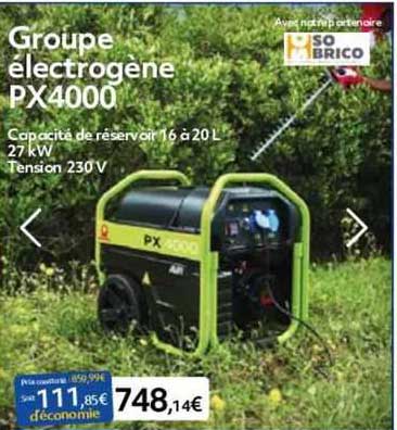 groupe électrogène px4000