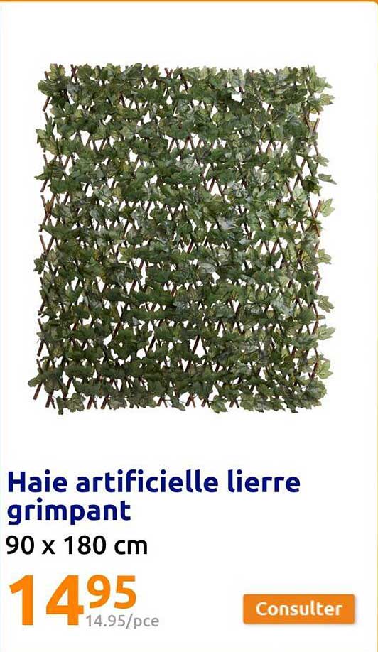haie artificielle lierre grimpant