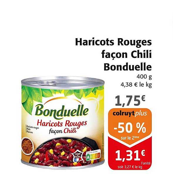 harictos rouges façon chili bonduelle