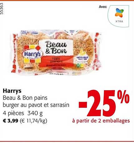 harrys beau & bon pains burger au pavot et sarrasin