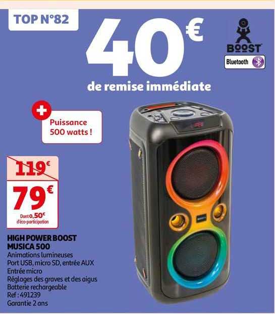 high power boost musica 500