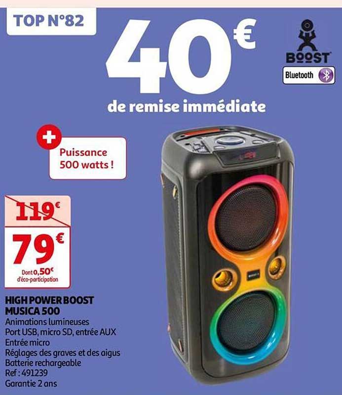 high power boost musica 500