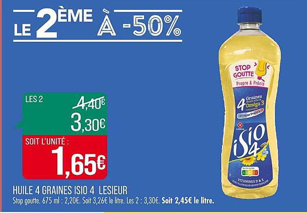 huile 4 graines isio 4 lesieur