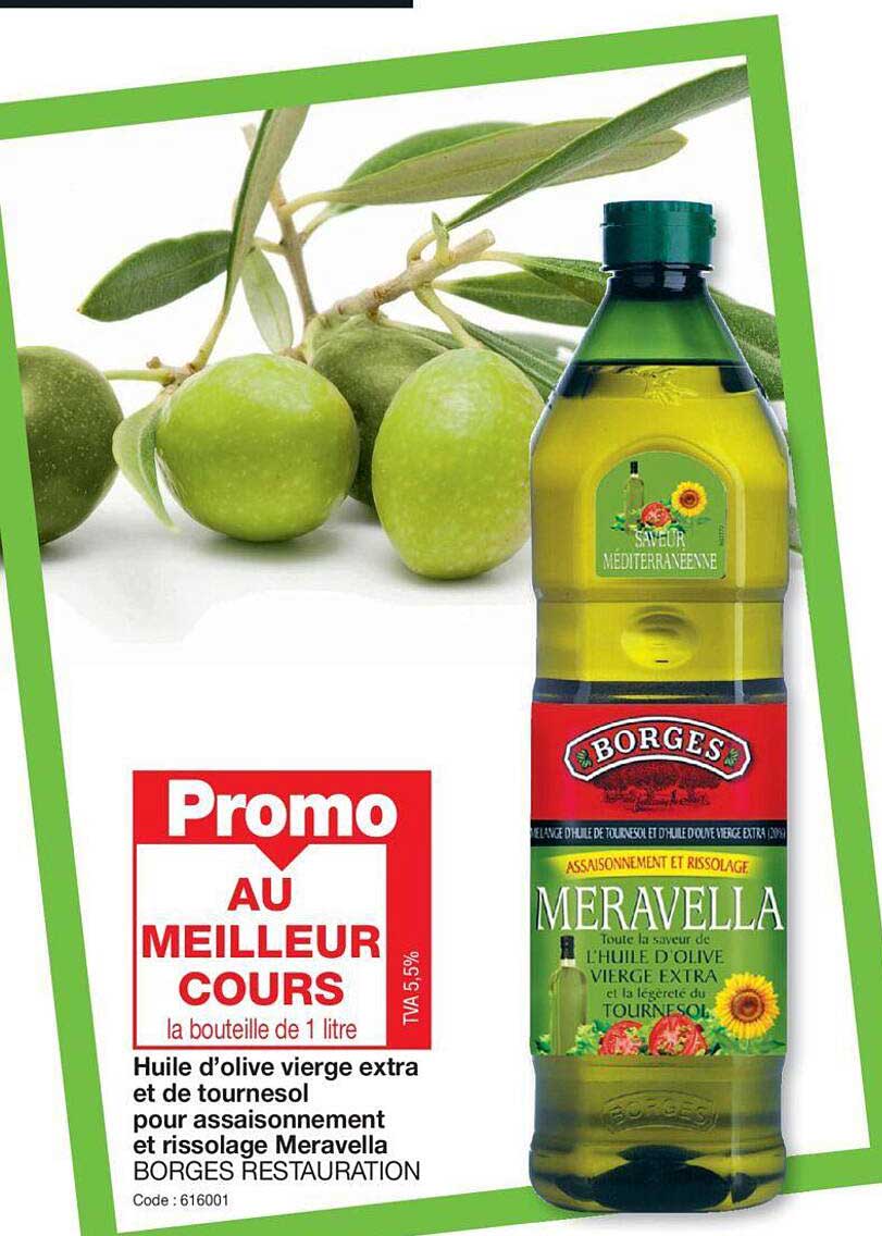 huile d'olive vierge extra et de tournesol pour assaisonnement et rissolage meravella