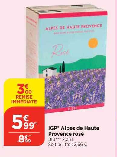 igp alpes de hautes provence rosé