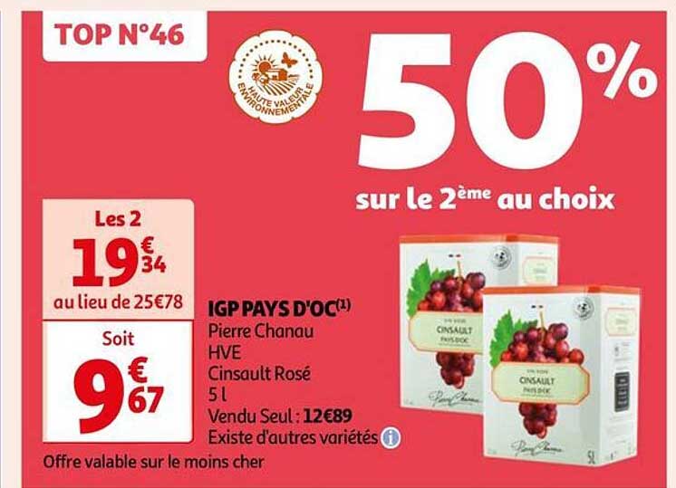 igp pays d'oc pierre chanau hve cinsault rosé