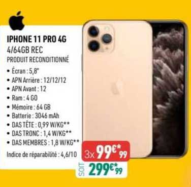 iphone 11 pro 4g 6/64gb rec