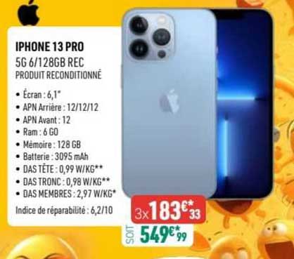 iphone 13 pro 5g 6/128gb rec
