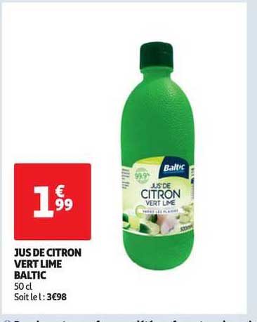 Jus De Citron Vert Lime Baltic