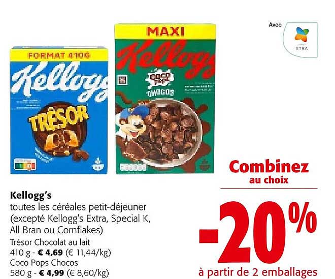kellogg's les céréales petit-déjeuner