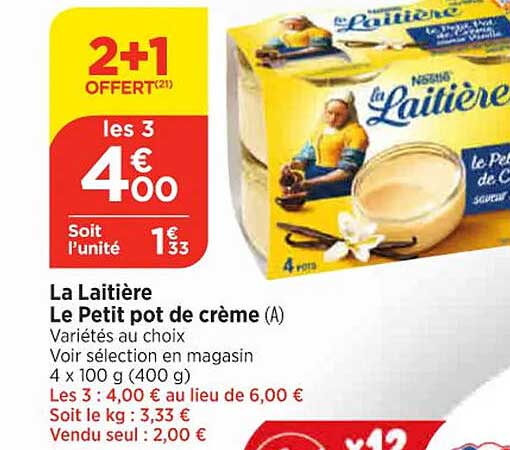 La Laitière Le Petit Pot De Crème