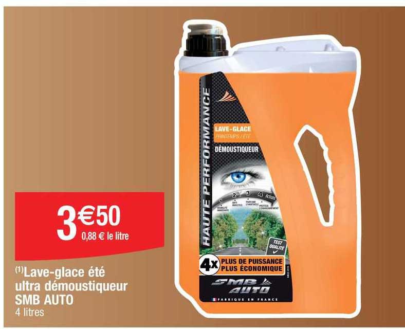 lave-glace été ultra démoustiqueur smb auto
