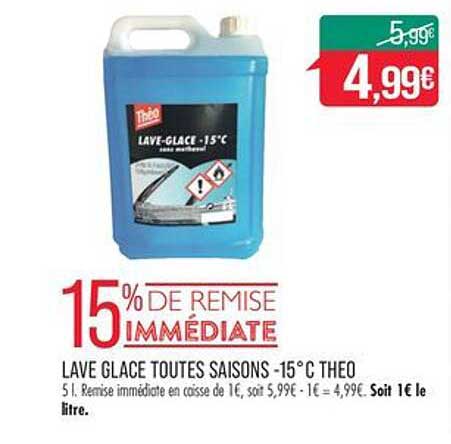 lave glace toutes saisons -15°c théo