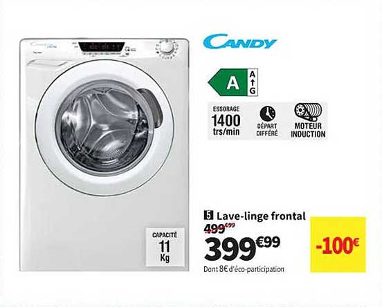 lave-linge frontal candy