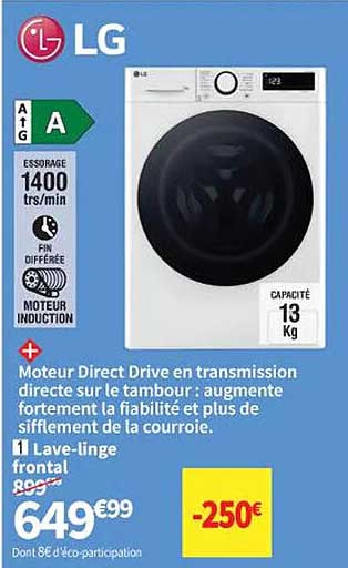 lave-linge frontal lg