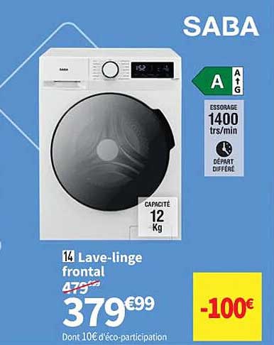 lave-linge frontal saba