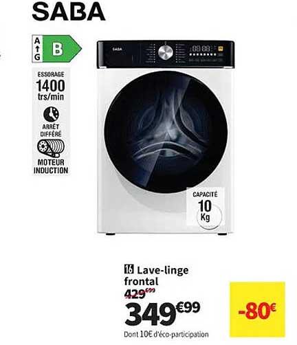 lave-linge frontal saba
