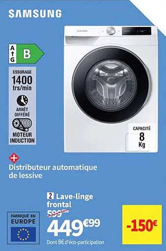 lave-linge frontal samsung