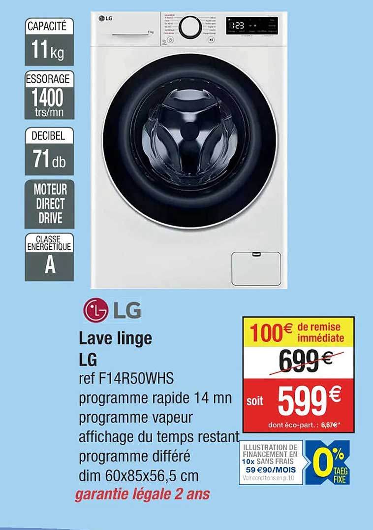 lave linge lg