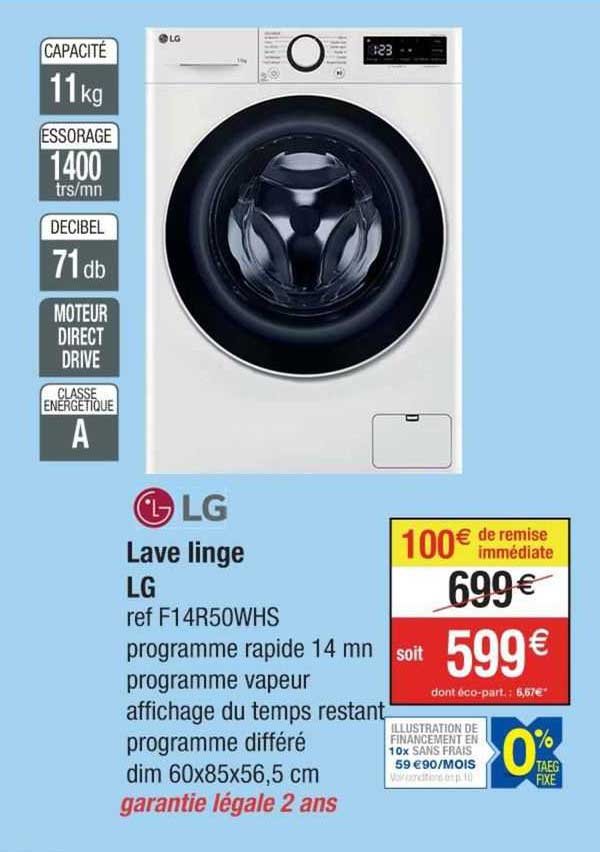 lave linge lg