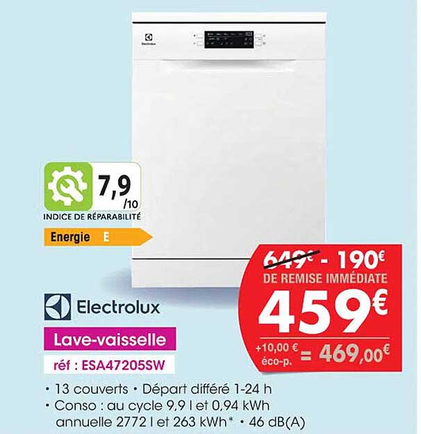 lave-vaisselle electrolux
