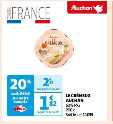 Le Crémeux Auchan