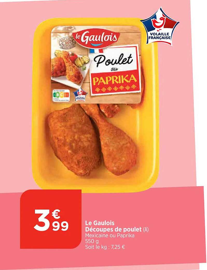 le gaulois découpes de poulet