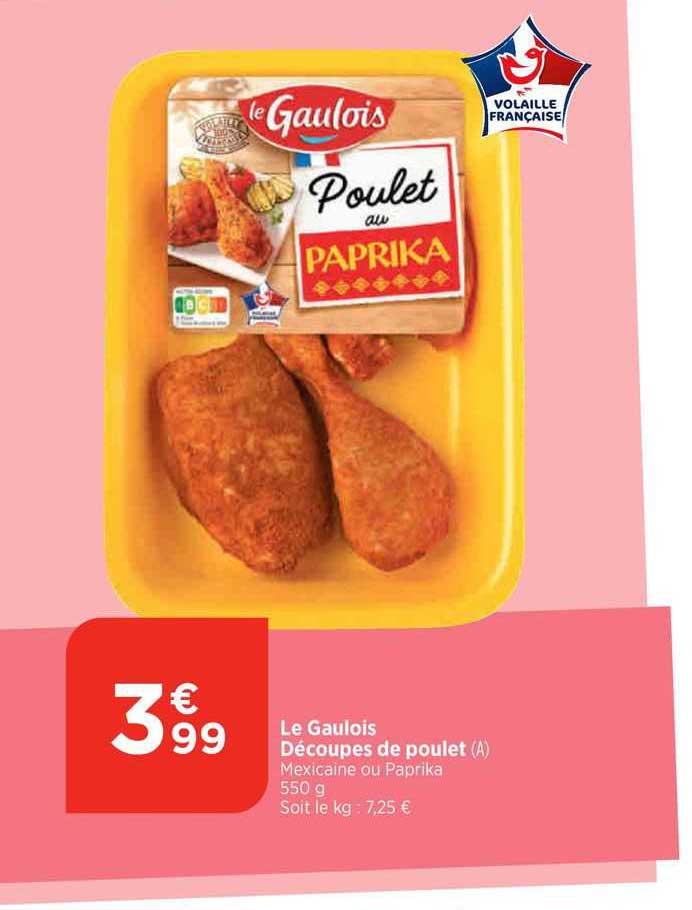 le gaulois découpes de poulet
