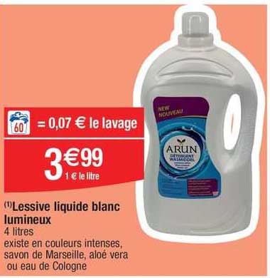 Lessive Liquide Blanc Lumineux