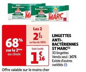 lingettes anti-bactériennes st marc