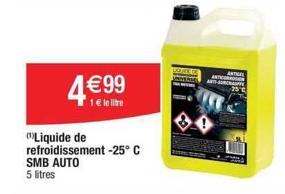 liquide de refroidissement -25°c smb auto