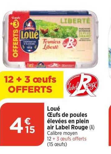 loué œufs de poules élevées en plein air label rouge