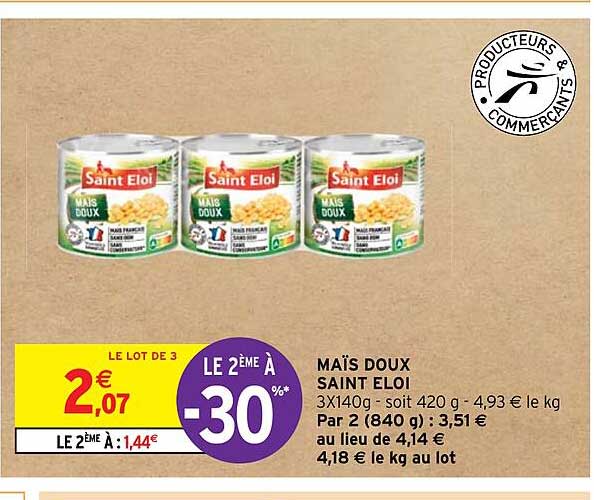 maïs doux saint eloi