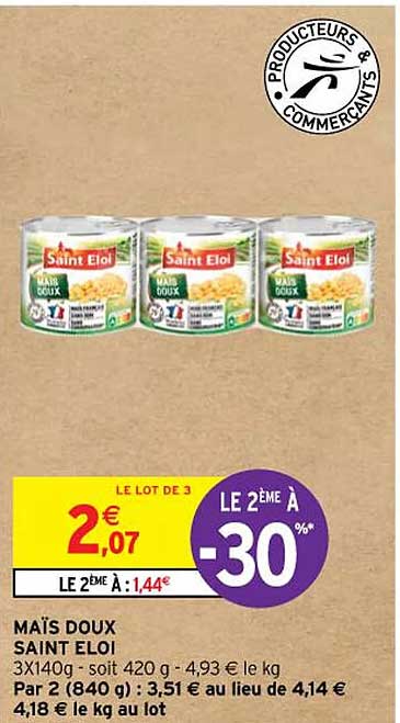 maïs doux saint eloi