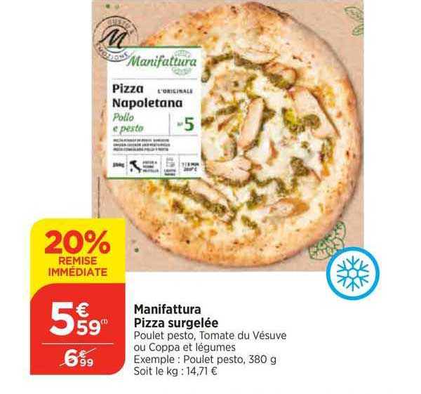 manifattura piza surgelée