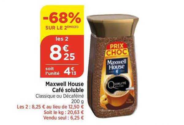 Maxwell House Café Soluble