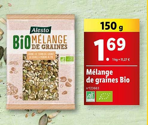 Mélange De Graines Bio Alesto