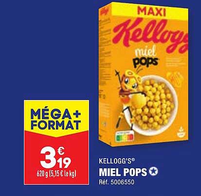 miel pops kellogg's